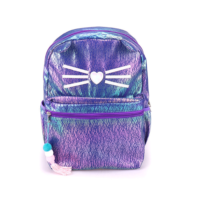 Ucing PU Kulit Mahasiswa Schoolbag