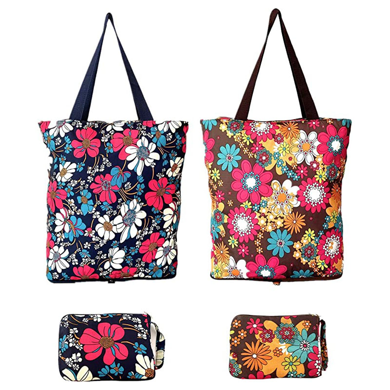 Warna-warni Floral Lightweight Kantong balanja