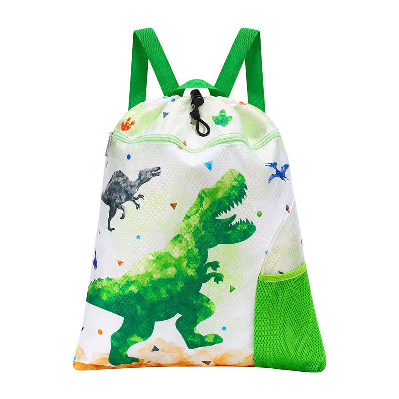 Imut Kapasitas Besar Dinosaurus Kids Drawstring Ransel